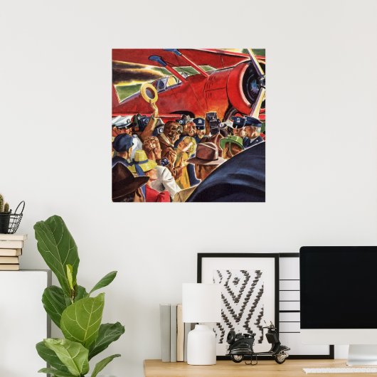 ヴィンテージ独身のプロップフライトパイロット(Paparazzi) ポスター (ホームオフィス)