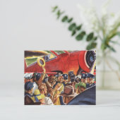 ヴィンテージ独身のプロップフライトパイロット(Paparazzi) ポストカード (スタンド正面)