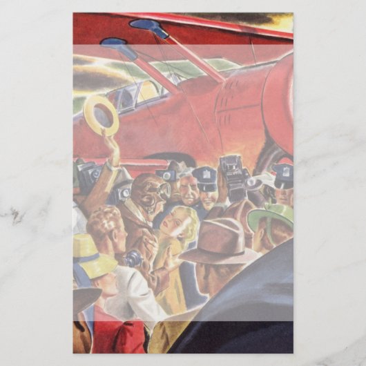 ヴィンテージ独身のプロップフライトパイロット(Paparazzi) 便箋 (正面)