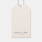ヴィンテージ独身のホタテ結婚貝 ギフトタグ (裏面)