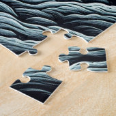 ヴィンテージ狼男が満月の夜に唸り ジグソーパズル (側面)