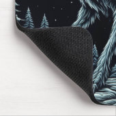 ヴィンテージ狼男が満月の夜に唸り マウスパッド (コーナー)