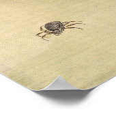 ヴィンテージ猫がスパイダーアートを日本の見る ポスター (角)