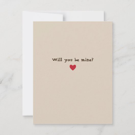 ヴィンテージ猫がバレンタインのメッセージカードを持っている 招待状 (裏面)