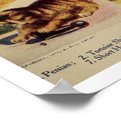 ヴィンテージ猫が可愛い ポスター (角)