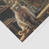 ヴィンテージ猫が船の切り離し中 薄葉紙 (詳細)