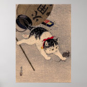 ヴィンテージ猫とネズミby大原小村 ポスター (正面)