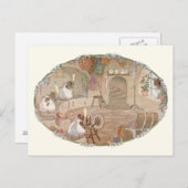 ヴィンテージ猫とネズミby H. Willebeek Le Mair ポストカード (正面/裏面)