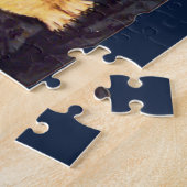 ヴィンテージ猫とフクロウ – ハロウィーンジグソーパズル ジグソーパズル (側面)