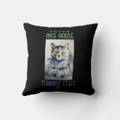 ヴィンテージ猫にスタッフのWainの芸術の引用文があります クッション (裏面)