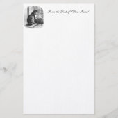 ヴィンテージ猫のイラストレーションの文房具 便箋 (正面)