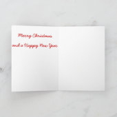 ヴィンテージ猫のクリスマスの挨拶状 シーズンカード (内部)