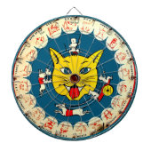 ヴィンテージ猫のネズミのおもちゃの投げ矢のゲームは部屋をからかいます ダーツボード (正面)