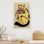 ヴィンテージ猫のネズミのポスター ポスター (キッチン)