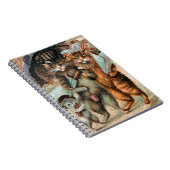 ヴィンテージ猫のノート、ルイWain ノートブック (右側)