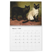 ヴィンテージ猫のペルシャのシャムの虎猫のトム猫2012年 カレンダー (2月 2026)