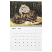 ヴィンテージ猫のペルシャのシャムの虎猫のトム猫2012年 カレンダー (1月 2026)