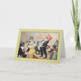 ヴィンテージ猫の休日の挨拶状、アーサーThiele シーズンカード