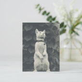 ヴィンテージ猫の写真 ポストカード (スタンド正面)