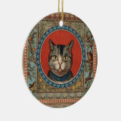 ヴィンテージ猫の命と子ネコクラシックの セラミックオーナメント (右)