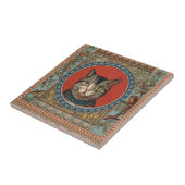 ヴィンテージ猫の命と子ネコクラシックの タイル (側面)