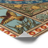 ヴィンテージ猫の命と子ネコクラシックの ポスター (角)