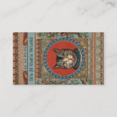 ヴィンテージ猫の命と子ネコクラシックの 名刺 (裏面)