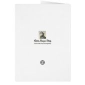 ヴィンテージ猫の新郎新婦の結婚式の招待状 (裏面)