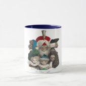 ヴィンテージ猫の歴史と先祖の歴史おもしろい猫 マグカップ (中央)