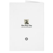 ヴィンテージ猫の結婚式の招待状 (裏面)