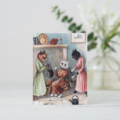 ヴィンテージ猫はがき ポストカード (スタンド正面)