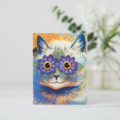 ヴィンテージ猫はがき ポストカード (スタンド正面)