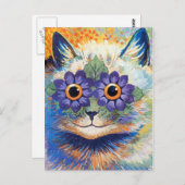 ヴィンテージ猫はがき ポストカード (正面/裏面)