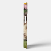 ヴィンテージ猫イラストレーションと赤い花 Case-Mate iPhoneケース (裏面 / 右)