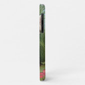 ヴィンテージ猫イラストレーションと赤い花 Case-Mate iPhoneケース (裏面/左)
