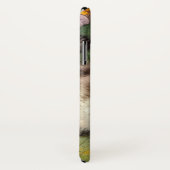 ヴィンテージ猫イラストレーションと赤い花 Case-Mate iPhoneケース (裏面/右)