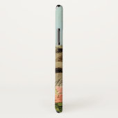 ヴィンテージ猫イラストレーションピンク色の花 Case-Mate iPhoneケース (裏面/右)