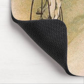 ヴィンテージ猫オンバイク マウスパッド (コーナー)