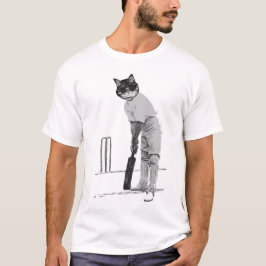 ヴィンテージ猫クリケットTシャツ Tシャツ