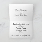 ヴィンテージ猫クリスマスカーカスタマイズド シーズンカード (内部)