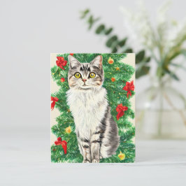 ヴィンテージ猫クリスマスカード シーズンカード