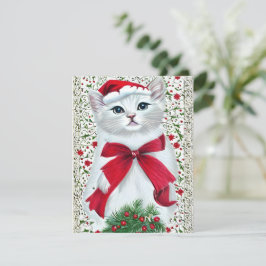 ヴィンテージ猫クリスマスカード シーズンカード
