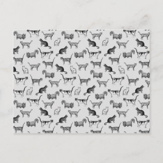 ヴィンテージ猫パターン ポストカード