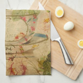 ヴィンテージ猫ペット猫スタイリッシュ猫レトロ キッチンタオル (四つ折り)