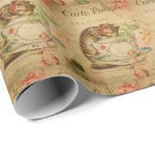 ヴィンテージ猫ペット猫スタイリッシュ猫レトロ ラッピングペーパー (ロールコーナー)