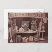 ヴィンテージ猫ランドマーゲセールはがき ポストカード (正面/裏面)