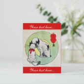 ヴィンテージ猫好き ポストカード (スタンド正面)