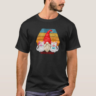ヴィンテージ猫格言猫パパとレトロメンズラブ Tシャツ