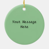 ヴィンテージ猫用ねずみギフトバスケット セラミックオーナメント (裏面)