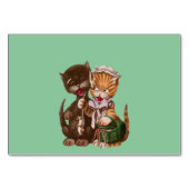 ヴィンテージ猫用ねずみギフトバスケット テーブルナンバー (裏面)